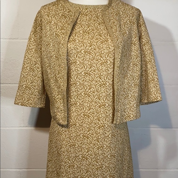 Vintage 50s/60s wool knit dress set - Picture 3 of 6